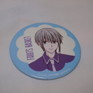 3/$20 - Fruits Basket - Yuki Sohma Button -Anime Manga Shoujo Series Pin Kawaii